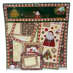 SEALED Carol Wilson Holiday Christmas Quilt Scrapbooking Kit Fine Arts 6 Pages